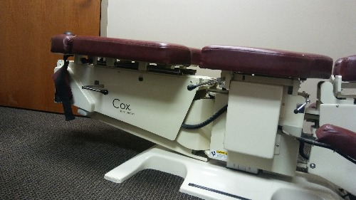 Image of the Cox Technic Table at the Algonquin Chiropractic Center Office
