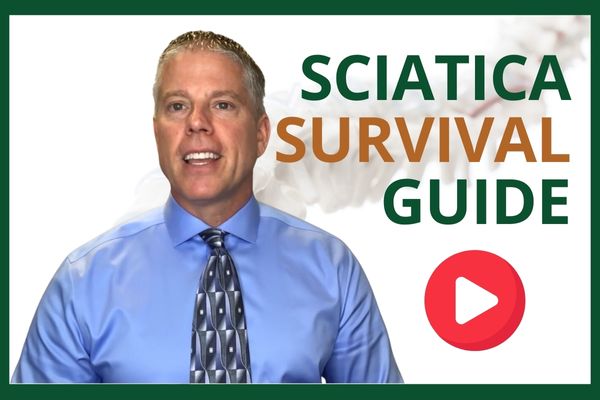 Video Thumbnail of the Sciatica Survival Guide by Dr. Galante