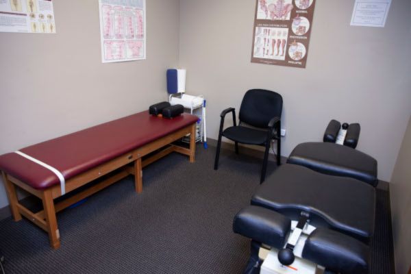 Tables in Dr Galantes office for Chiropractic Spinal Adjustments